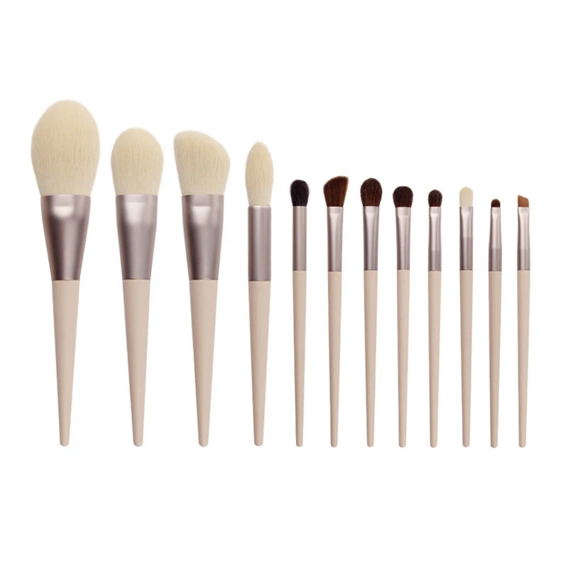 

12Pcs Morandi Makeup Brush Set Brush Soft Soft Hair Mask Brush Makeup Brush