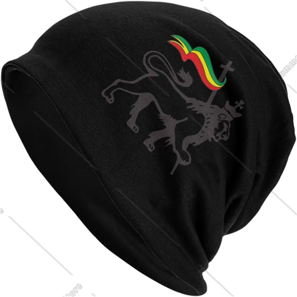 Rasta Lion of Judah Adult Knitted Hat Beanie Winter Warm Skull Hat - Men Women