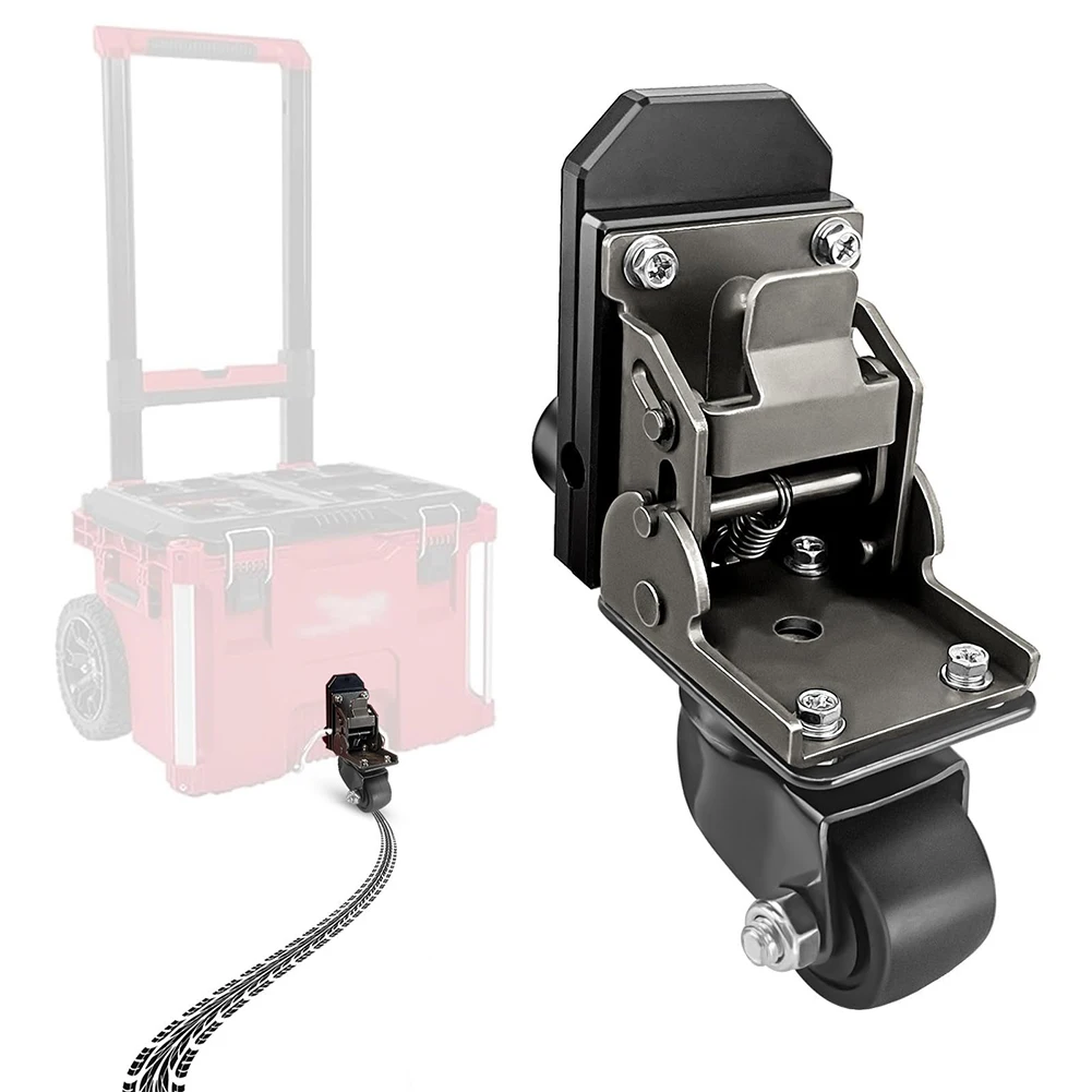

For Job Sites For Tool Box Heavy Duty Wheels Toolbox Wheels Black Smooth Maneuverability 200 Lbs Load Capacity