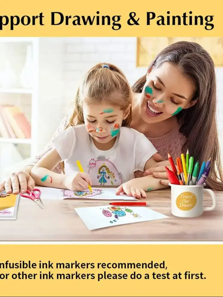 A4 8,3 х 11,7 дюйма, 5 листов термопереносной бумаги для легкой ткани, переносная бумага для футболок для струйного принтера