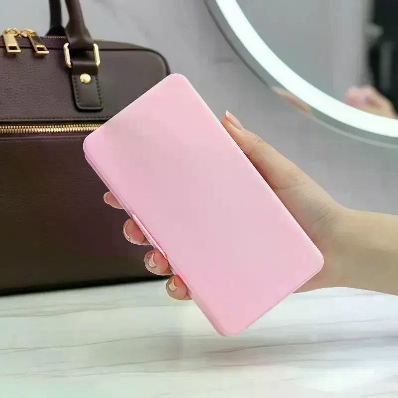 Double Layer Frosted Nail Storage Box Tray Large Capacity For Home Salon Use Nail Tool Organizer Case