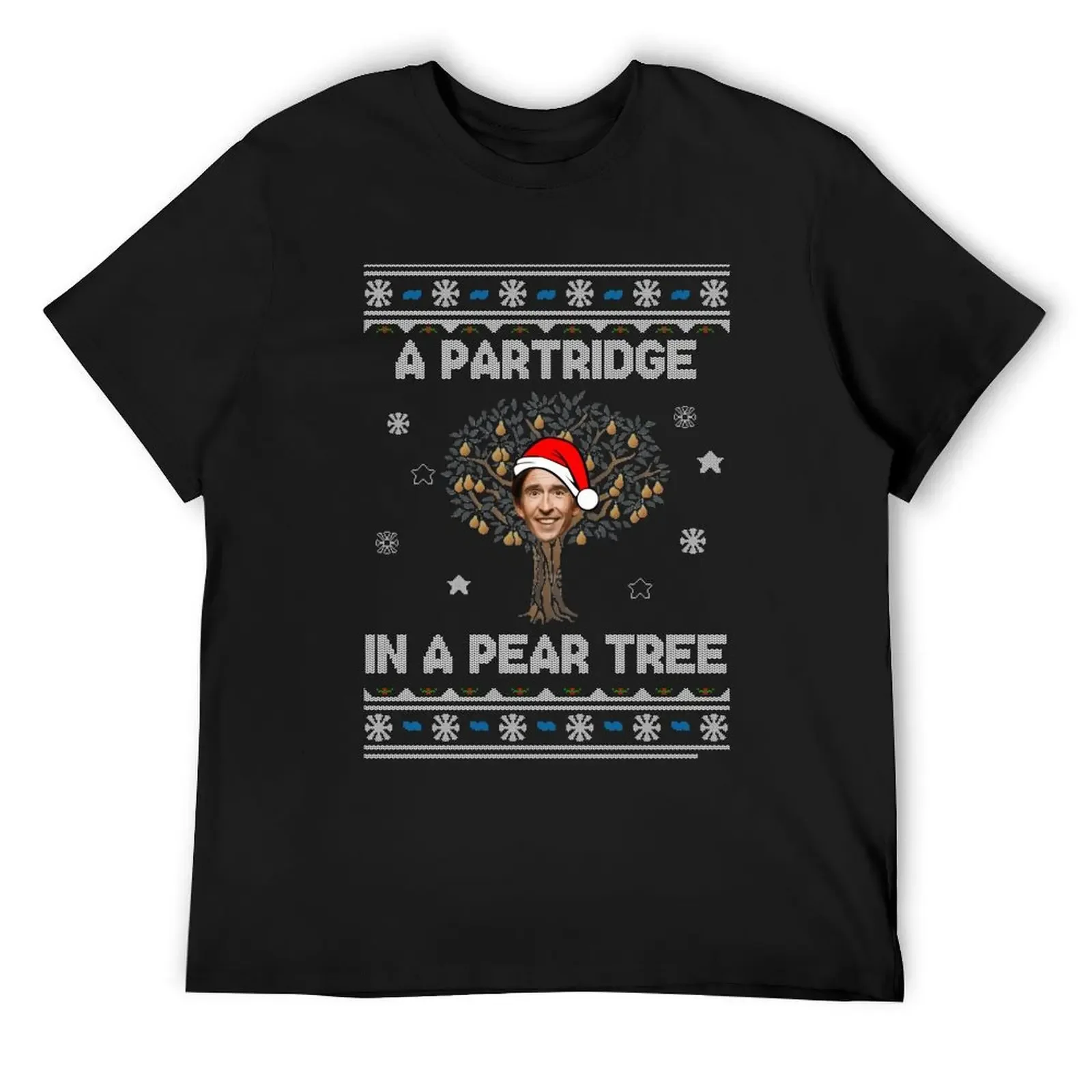 Alan Partridge In A Pear Tree Christmas T-Shirt baggy shirts blacks plus size men clothing