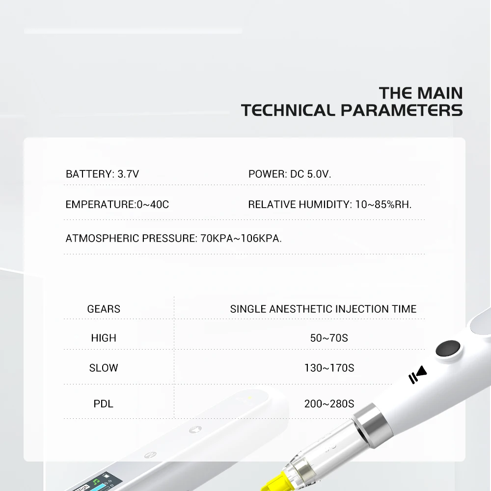 Dental Oral Anesthesia Injector Portable Painless Wireless Local Anesthesia With Operable LCD Display Chargeable