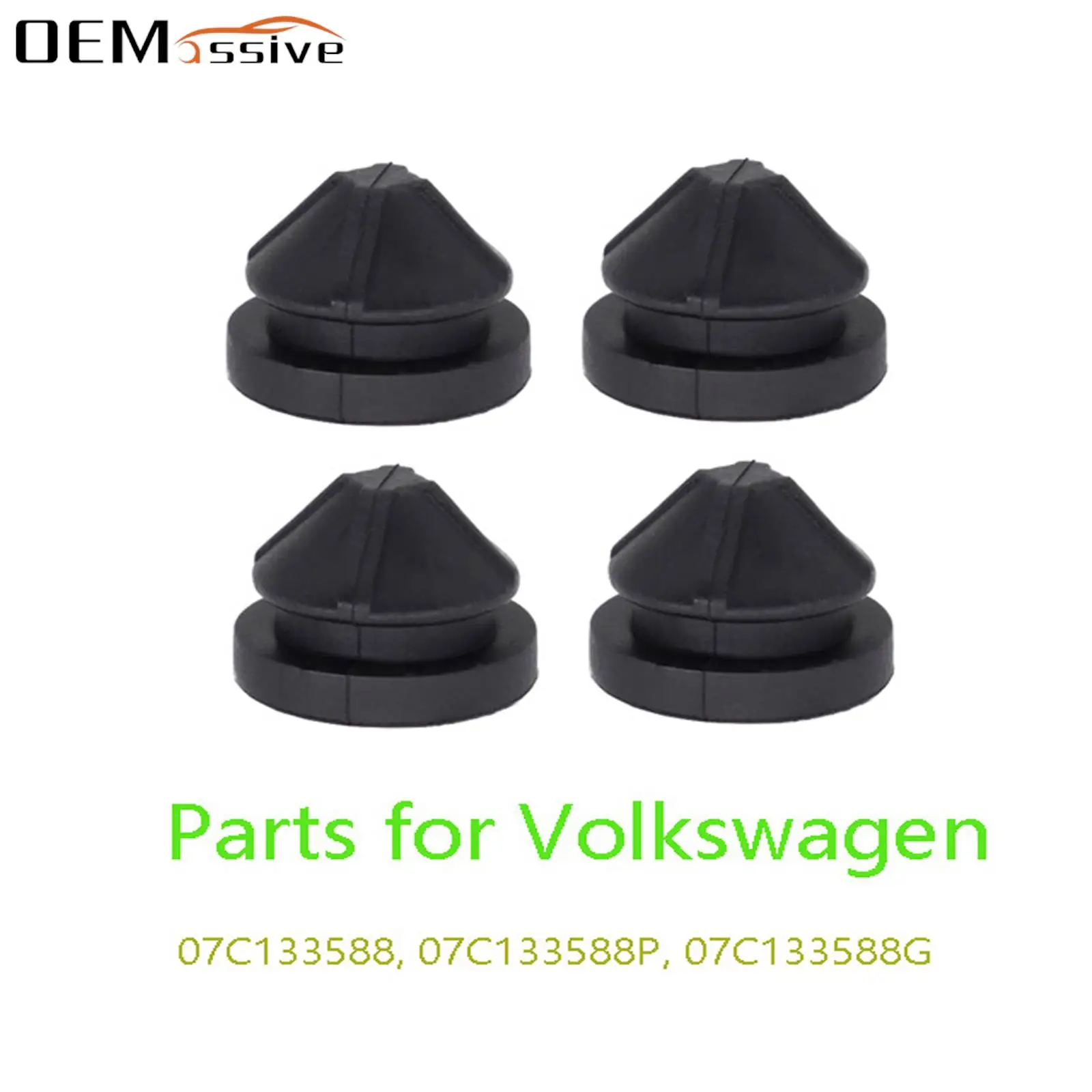 4X Rubber Bonnet Hood Air Intake Filter Grommet mount bushing Buffer Cushion for VW CC Golf Sportsvan Touran Passat Sharan Polo