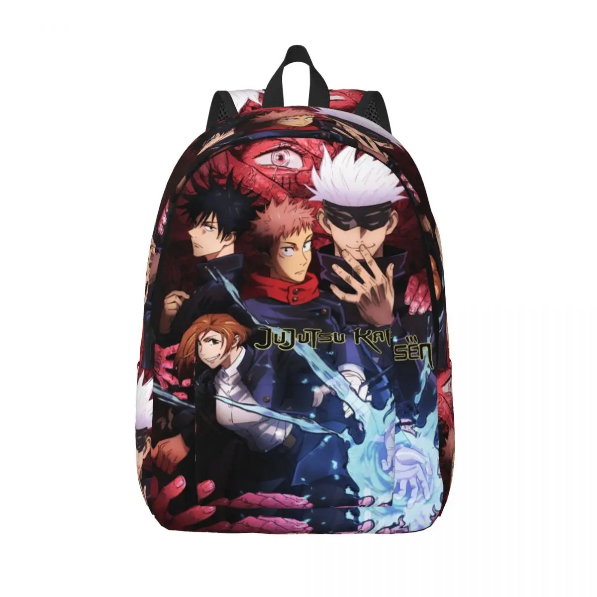 

Jujutsu Kaisen Anime Cartoon Backpack for Men Women Teenage Student Hiking Travel Daypack Itadori Yuji Shoulder Bag Lightweight