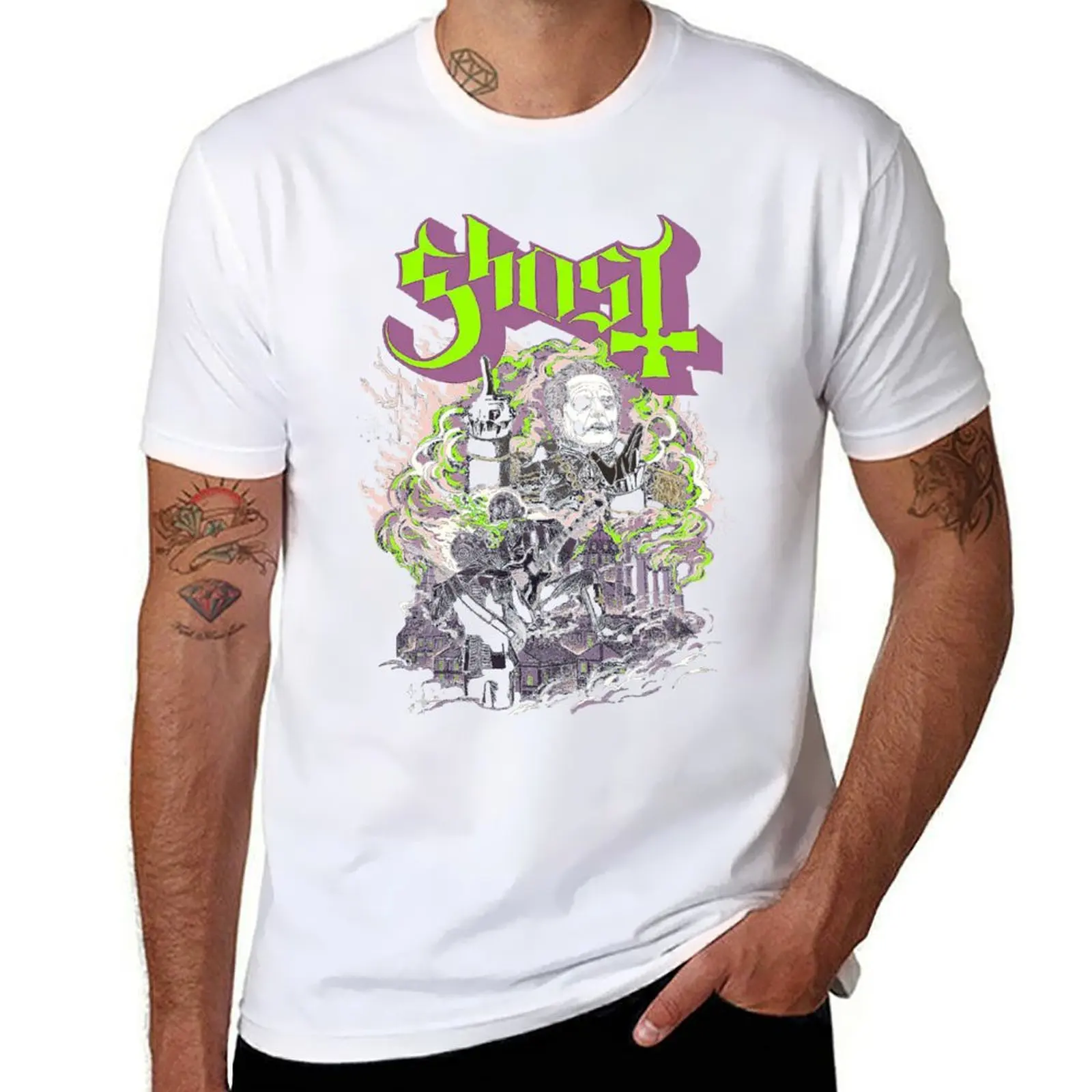 

Gho5t-merch- T-Shirt cotton t shirt man man t shirt graphic T-Shirt