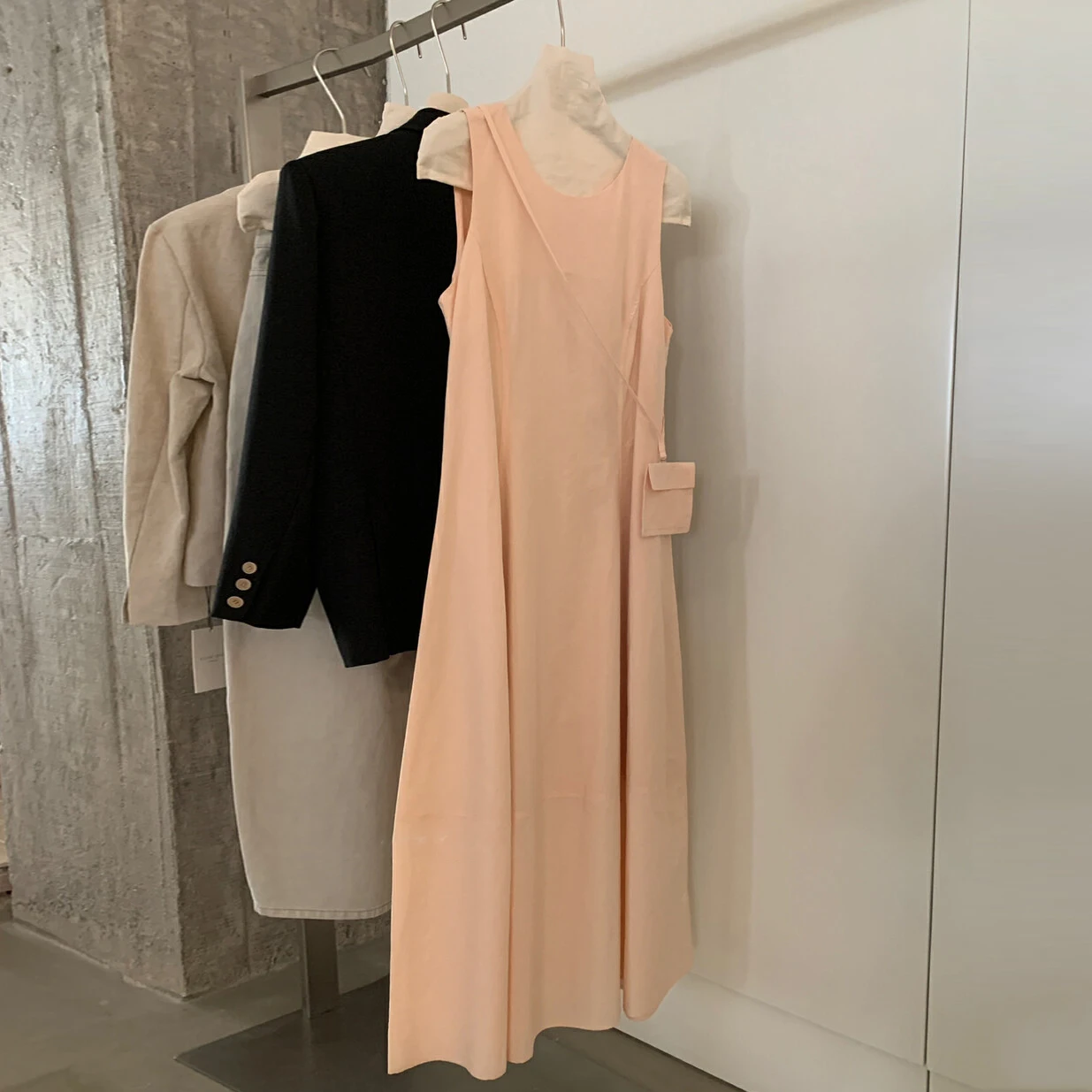 韓国 Sle ルーズ スベル ベスト Dr レディース 新しい Sle 夏用スリムフィット フラワーバッド ロング Dr バッグ付き 通勤 Sle