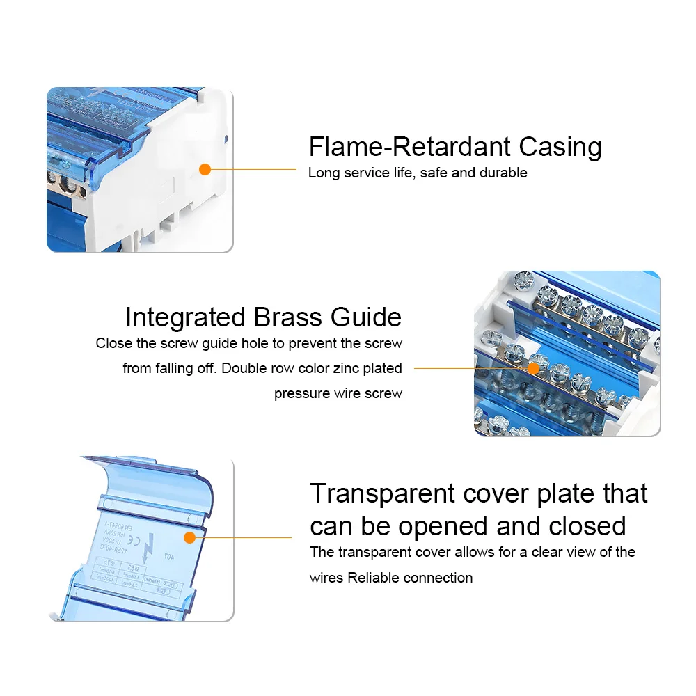Universeller Flammhemmender Schnellverbinder für Kabel Transparente Abdeckung Klemmenblock Ohne Crimpen Elektrischer Kabelverbinder UKK-Serie – Detail 5