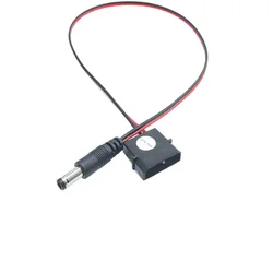 IDE Molex Male to DC 5.5mm x 2.1mm  Converter Adapter Power Supply Cable 12V 18AWG Wire 50cm