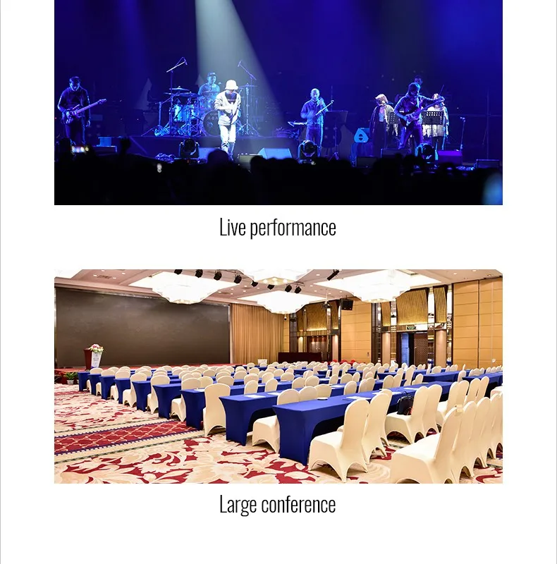 G5 Wireless Microphone 2 Channel UHF 645-693MHz Professional Performance Host Live Broadcast Party Handheld Microphone