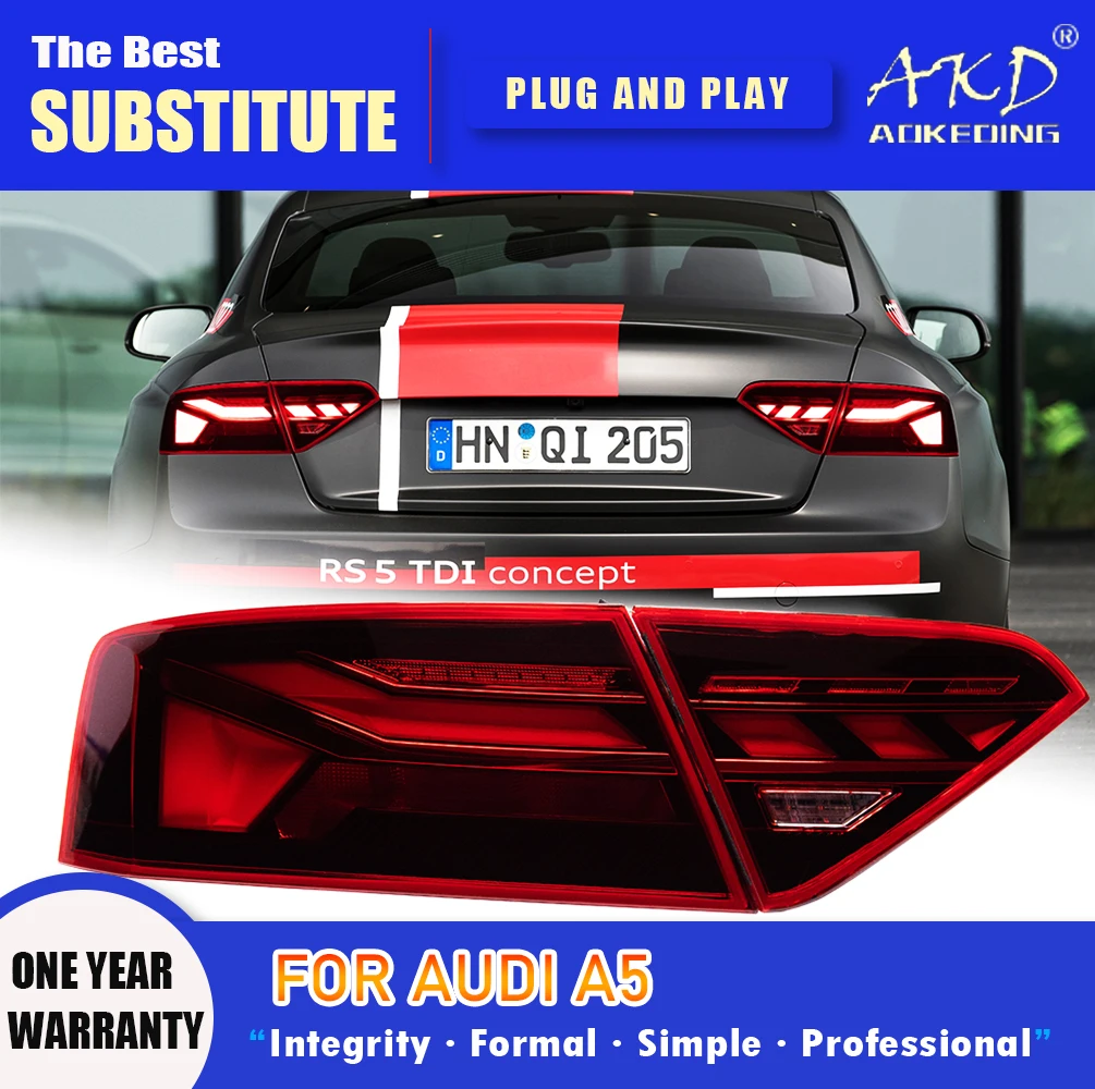 

Tail Lamp For Car Audi A5 2008-2016 A5 Tail Lights Led Fog Lights DRL Day Running Light Tuning Car Accessories