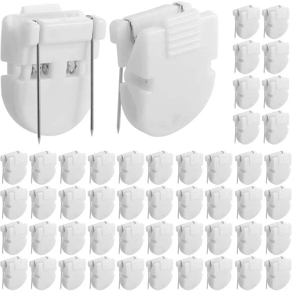 50Pcs Cubicle Clips for Fabric Panels, Strong Hold Office Partition Hooks Pins Messages Hooks, Cubicle Wall Clips for Hanging No