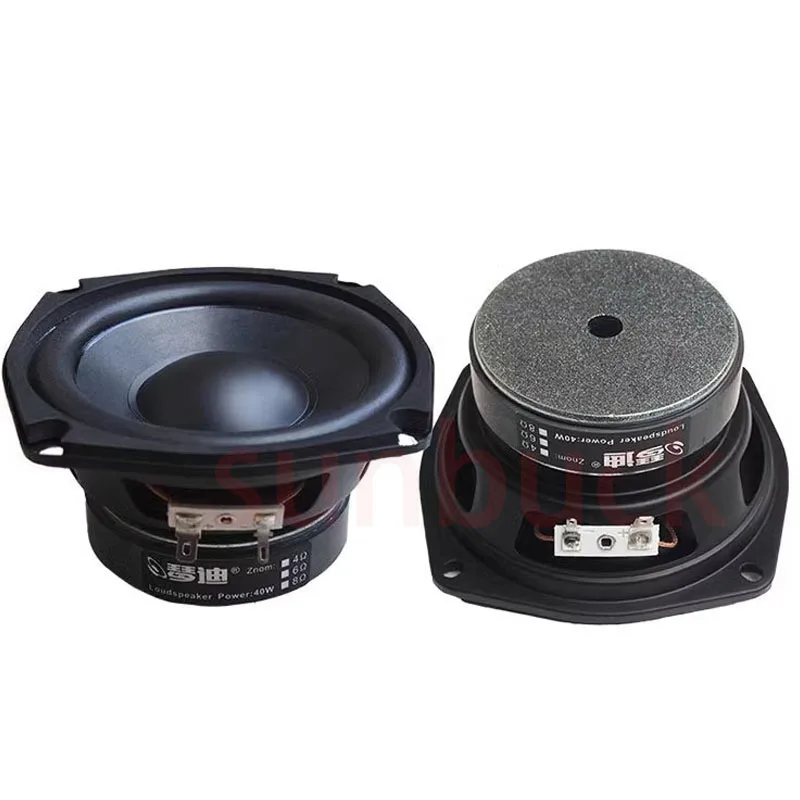 2025 hot sale 4.5inch 40W Speakers 4 ohms  Subwoofer Loudspeaker   Hifi  Sound Speaker Audio
