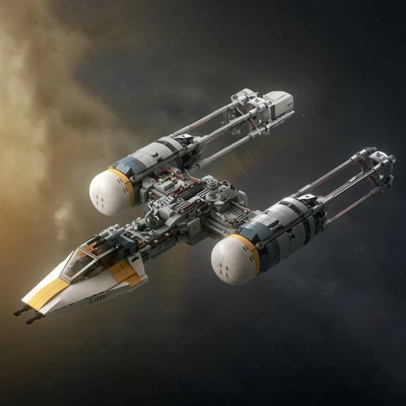 892pcs MOC PiXEL-DANs BTL-A4 YWING 골드 스쿼드론 DIY 빌딩 블록 건축 모델 최고의 선물