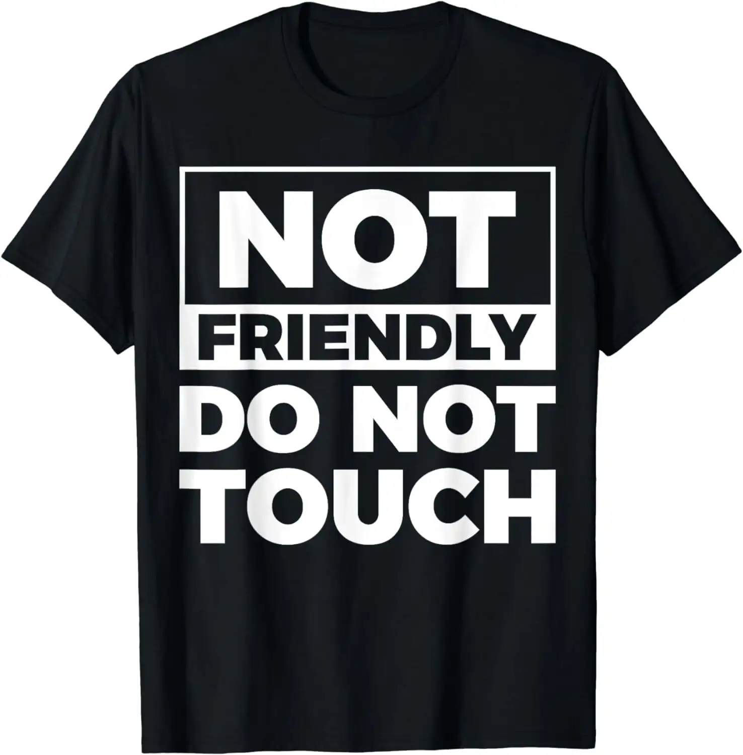 Introvert Anti Social Warning Slogan Print T-Shirt Lässiges, cooles Streetwear-Oberteil mit übergroßen kurzen Ärmeln – Detail 3