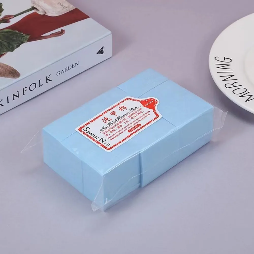1000/540pcs Soft UV Gel Polish Removal Nail Cotton Clean Manicure Lint-Free Wipes Paper Pad Absorbent Wipe Napkins Nail Wipe