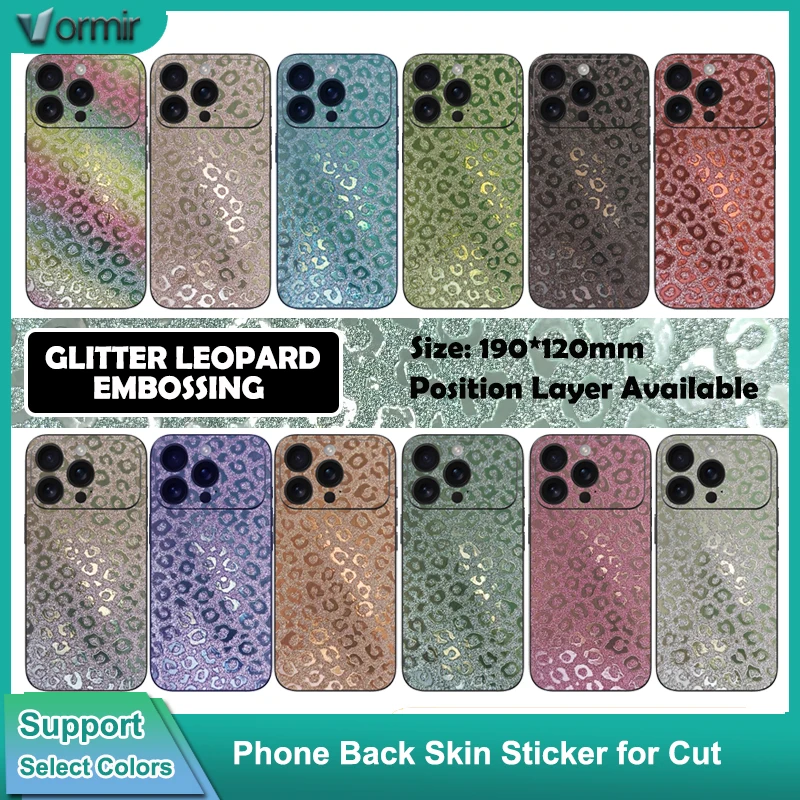 Vormir 20 Stück Transparente Leder-Rückfolien-Aufkleber für iPhone 17 Pro Max Farbwechselnde Rückfolien für Hydrogel-Plotger-Maschinen
