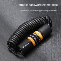 WEST BIKING Bicycle Lock 4-Digit Password Waterproof Combination Cable Bike Lock Anti-theft Steel Cable Bike Chain Lock