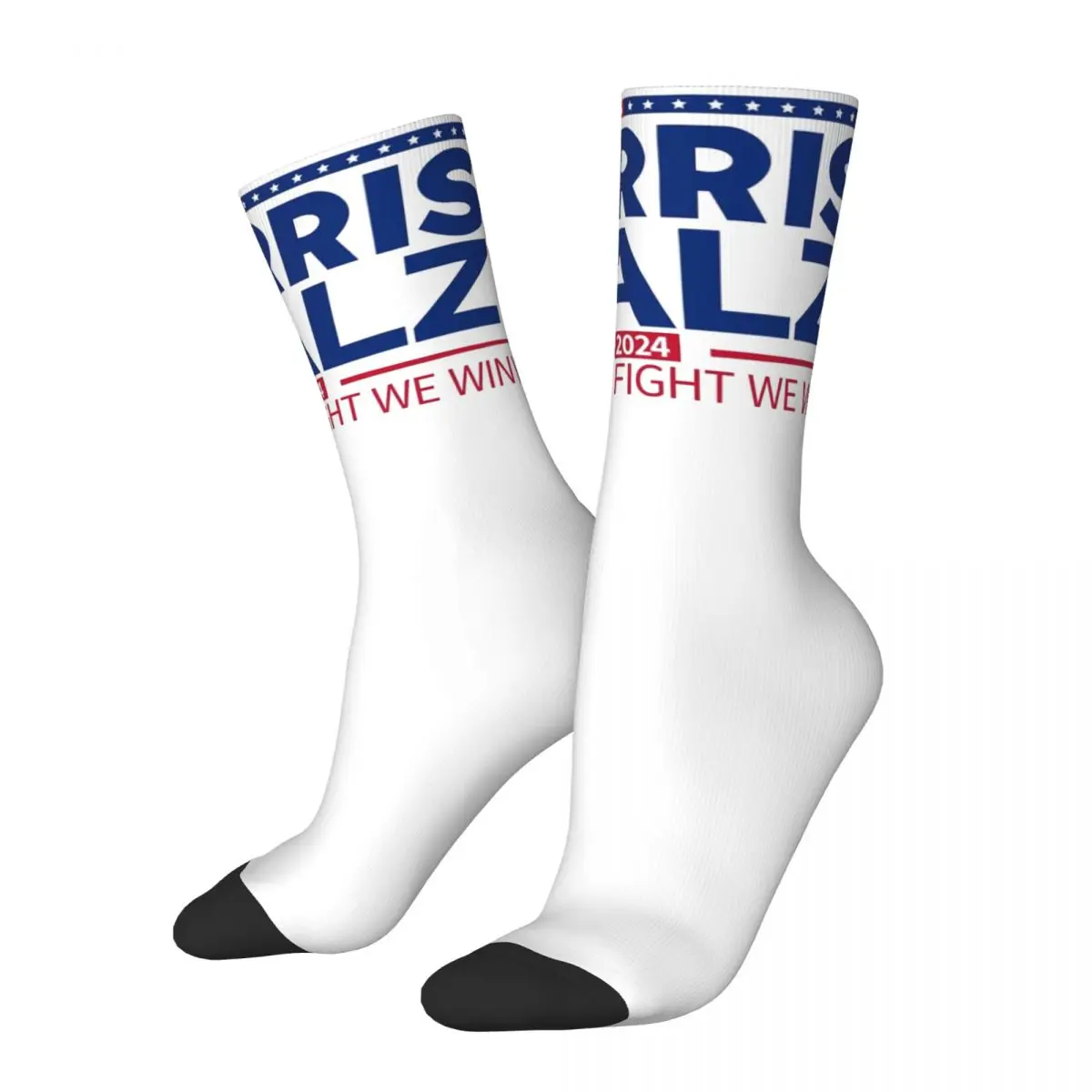 Men Harris Walz 2024 Election Socks Soft Casual Socks Novelty Product Middle TubeSocks Suprise Gift Idea