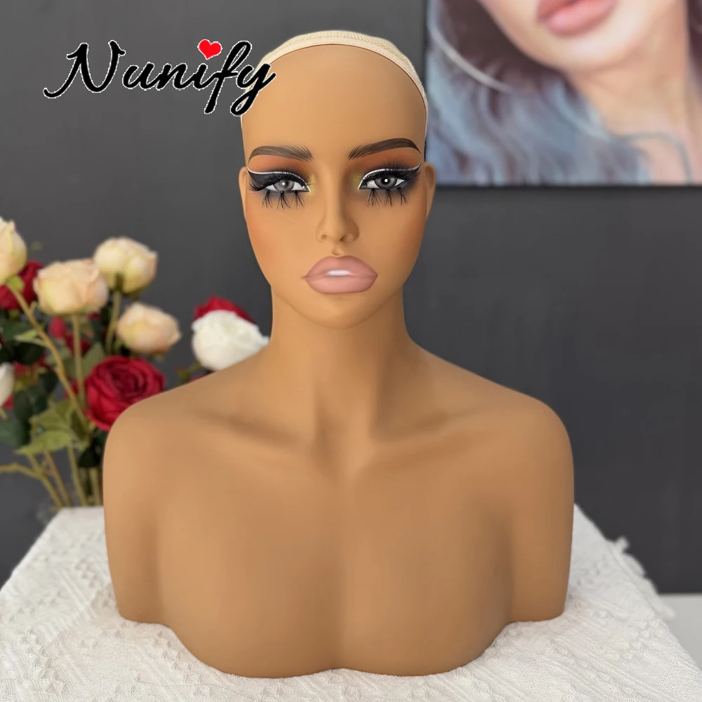 support-de-perruque-de-tete-de-mannequin-pour-perruques-buste-avec-epaules-presentoirs-pour-perruques-tete-remplie-de-mousse-pvc-avec-ombre-a-paupieres-trous-d'oreille