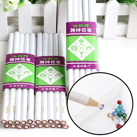 5/10pcs 네일에 대 한 피커 라인 석 도트 연필 DIY 돌을 따기 크리스탈 보석 왁스 연필 나무 펜 네일 아트 장식 너무