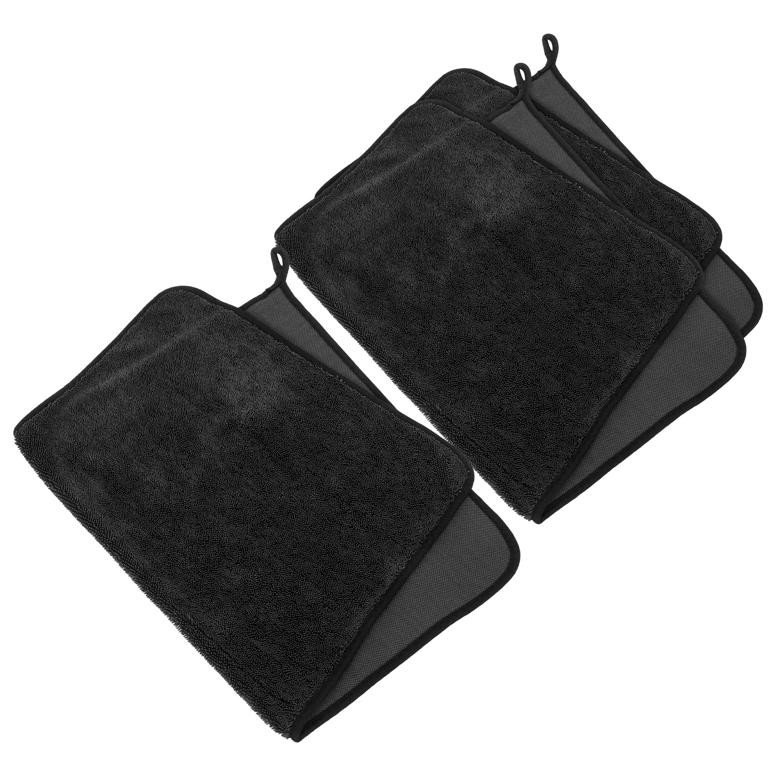 

3 Pcs Thick Absorbent Bath Towels for Car Cleaning Drying Shiny Microfiber Cloth Use Water Resistant Soft Edge