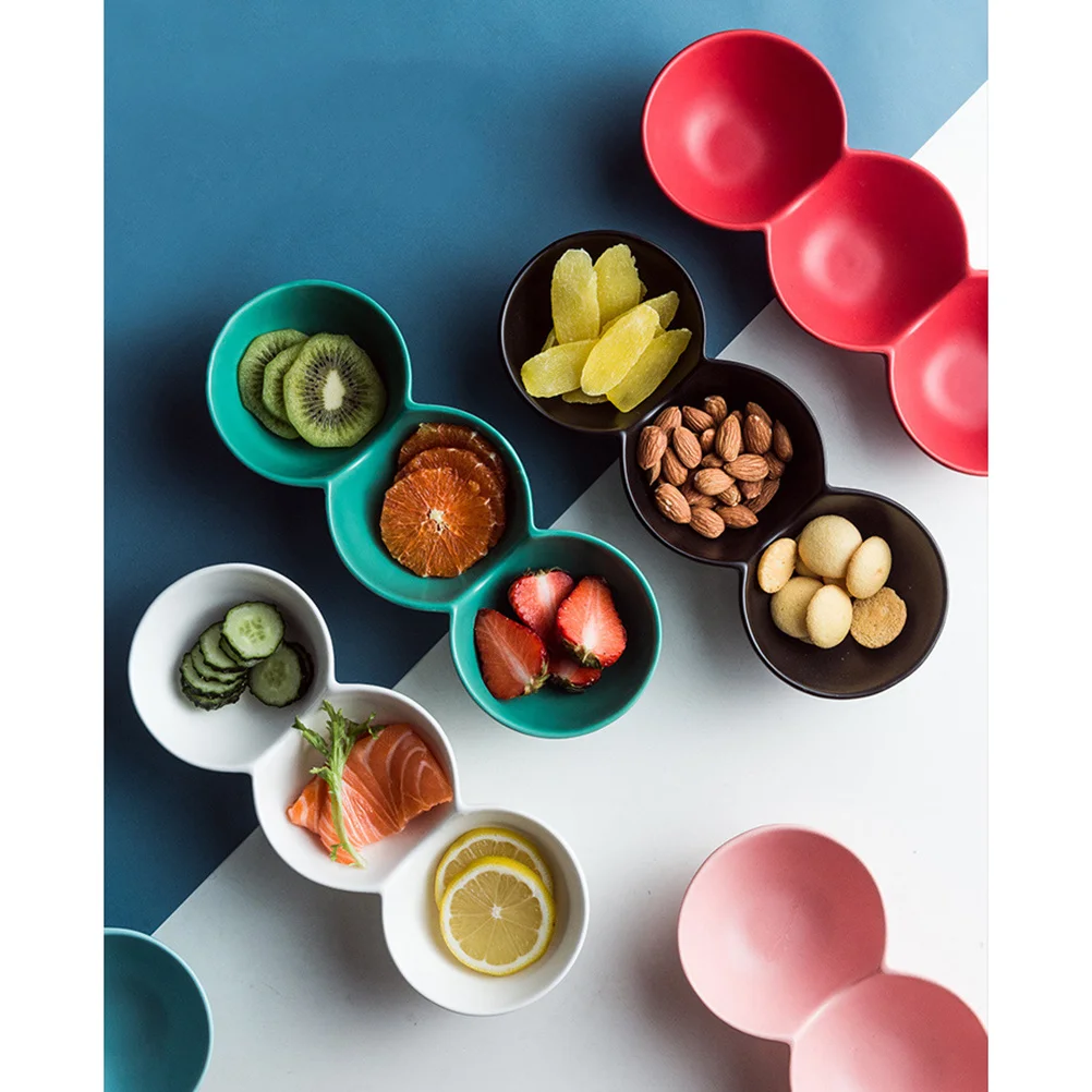 

Round White Ceramic Bowl Elegant Fruit Dish Salad Container Mini Cookware for Home Store Parties Appetizers Round Bowl