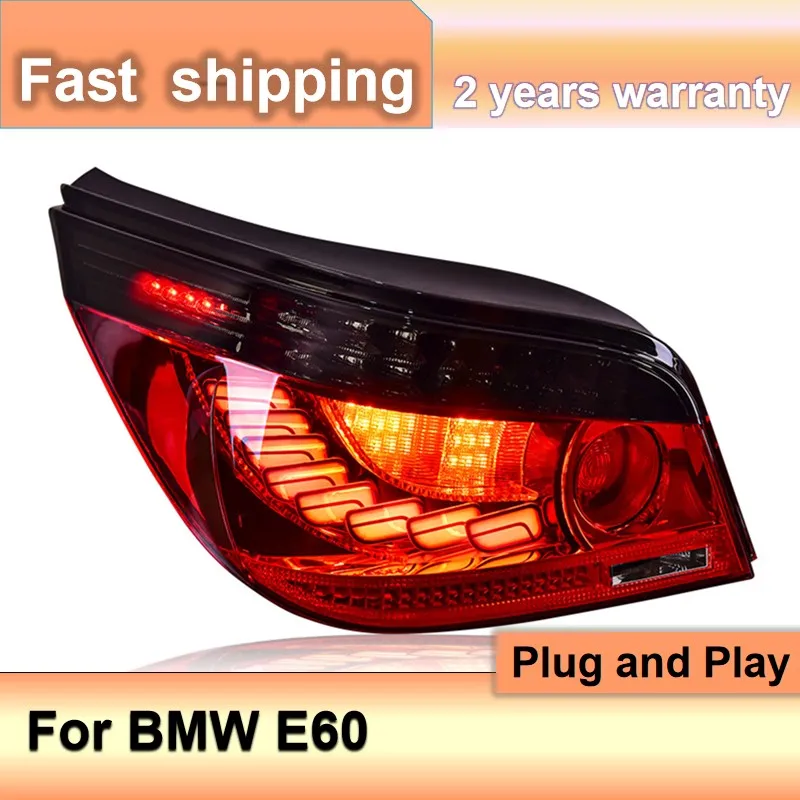 Car Accessories for BMW E60 Tail Lights 2003-2010 E60 Tail Lamps BMW 5 Series Rear Light DRL Fog Brake Dynamic Turn Signal