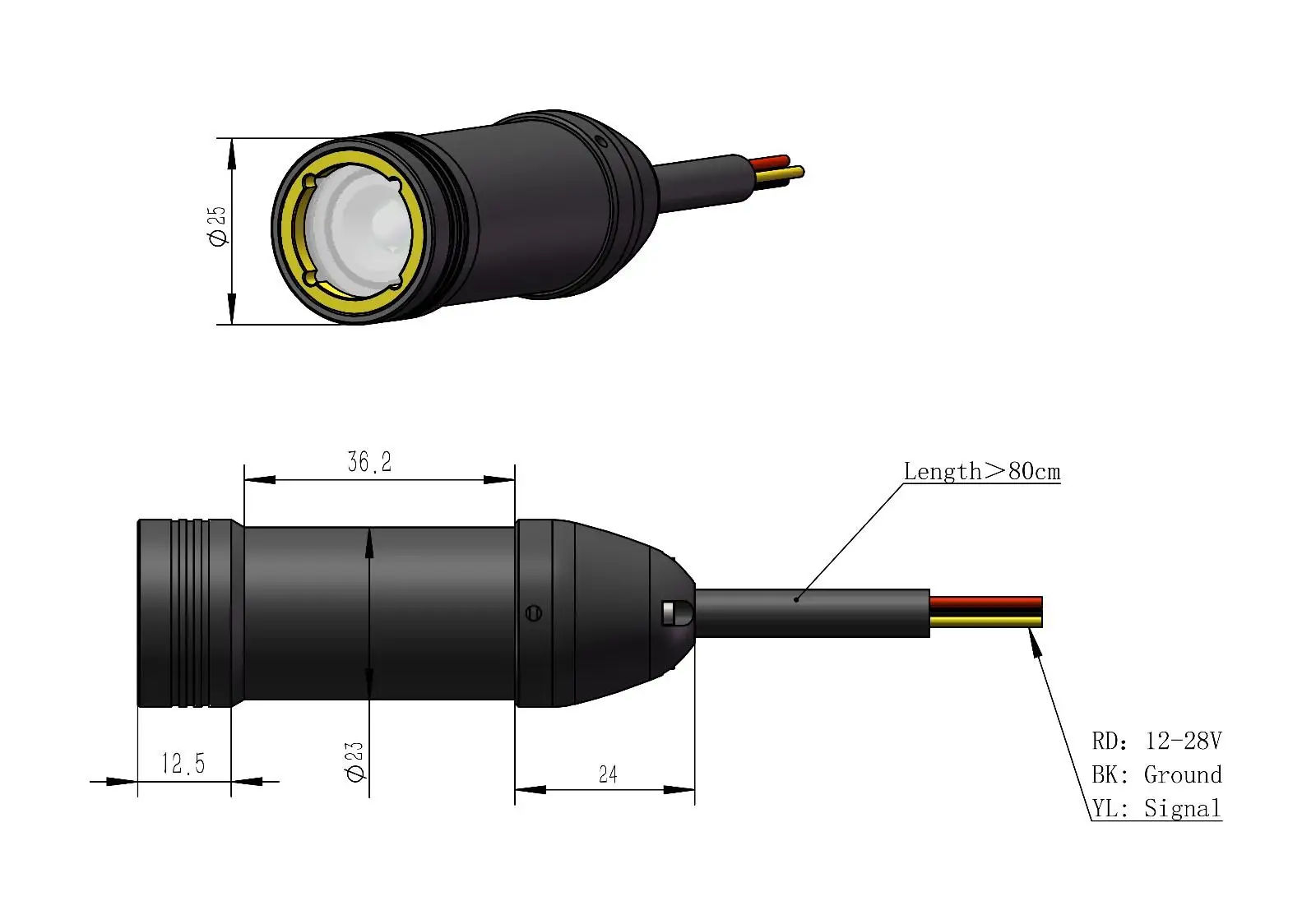 Hydrocean ROV 8-megapixel externe USB-camera Onderwater autofocuscamera Hoge gevoeligheid Lage verlichting