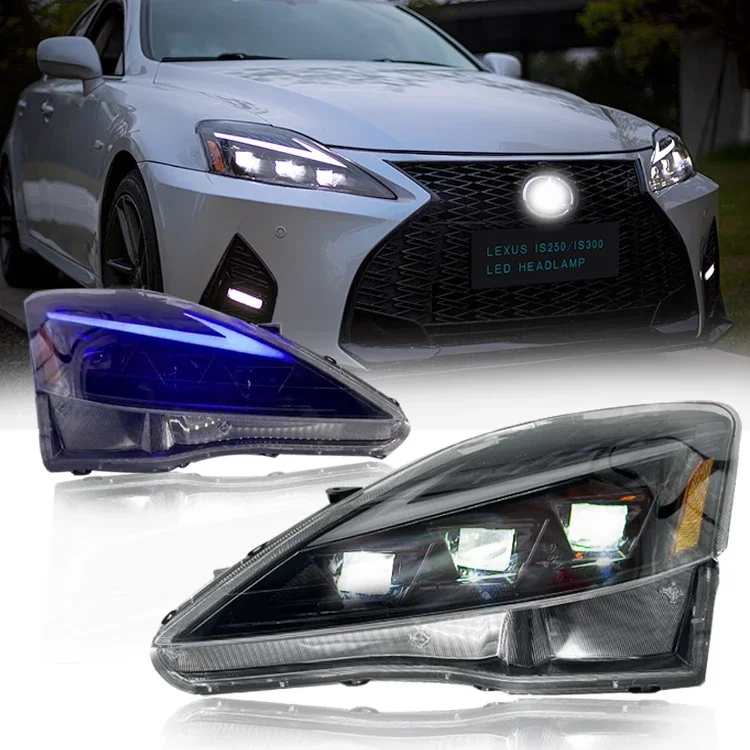 DK MOTIION WHOLESALE Modified Car Front Head Light Headlamp Led Headlight For Lexus IS250 Lexus IS300 2006 2007 2008