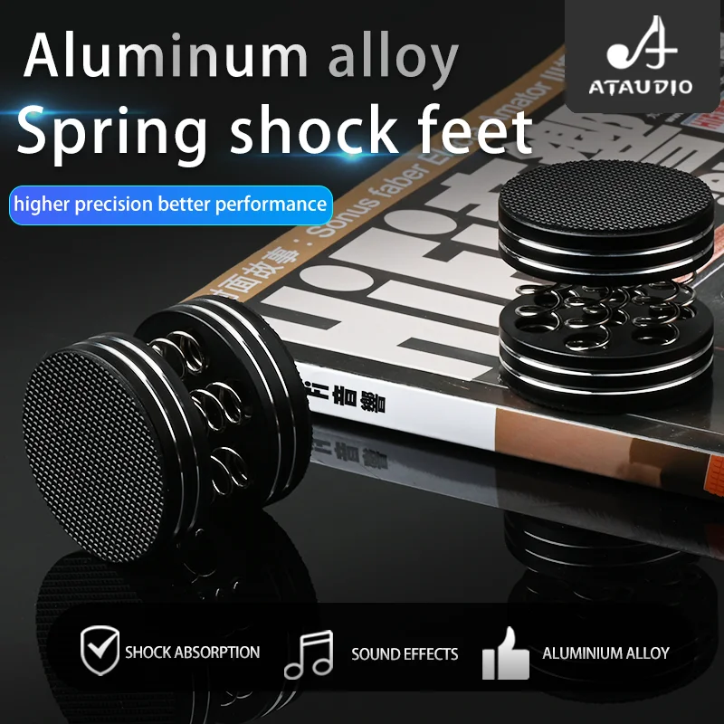 HiFi Speaker Stand Feet Pad High Quality Isolatio Damping Spring Shock Feet Aluminum Alloy Audio Amplifier Foot Pad