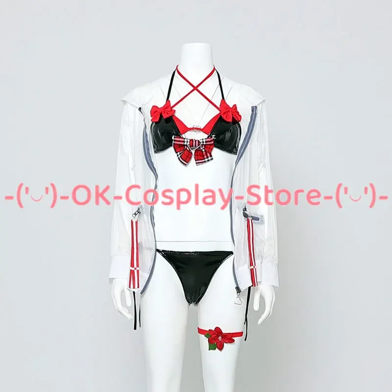 Sakamata Chloe Costume Cosplay Vtuber Cosplay Anime abbigliamento donna Costume da bagno Sexy uniformi di carnevale di Halloween su misura