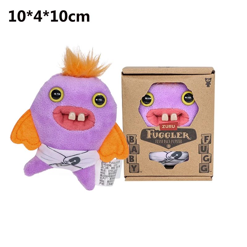 Genuine Fuggler Plush Funny Ugly Monster Baby Series Mr Needles Munch Rabid Rabbit Stuffed Doll Gifts Soft Toys