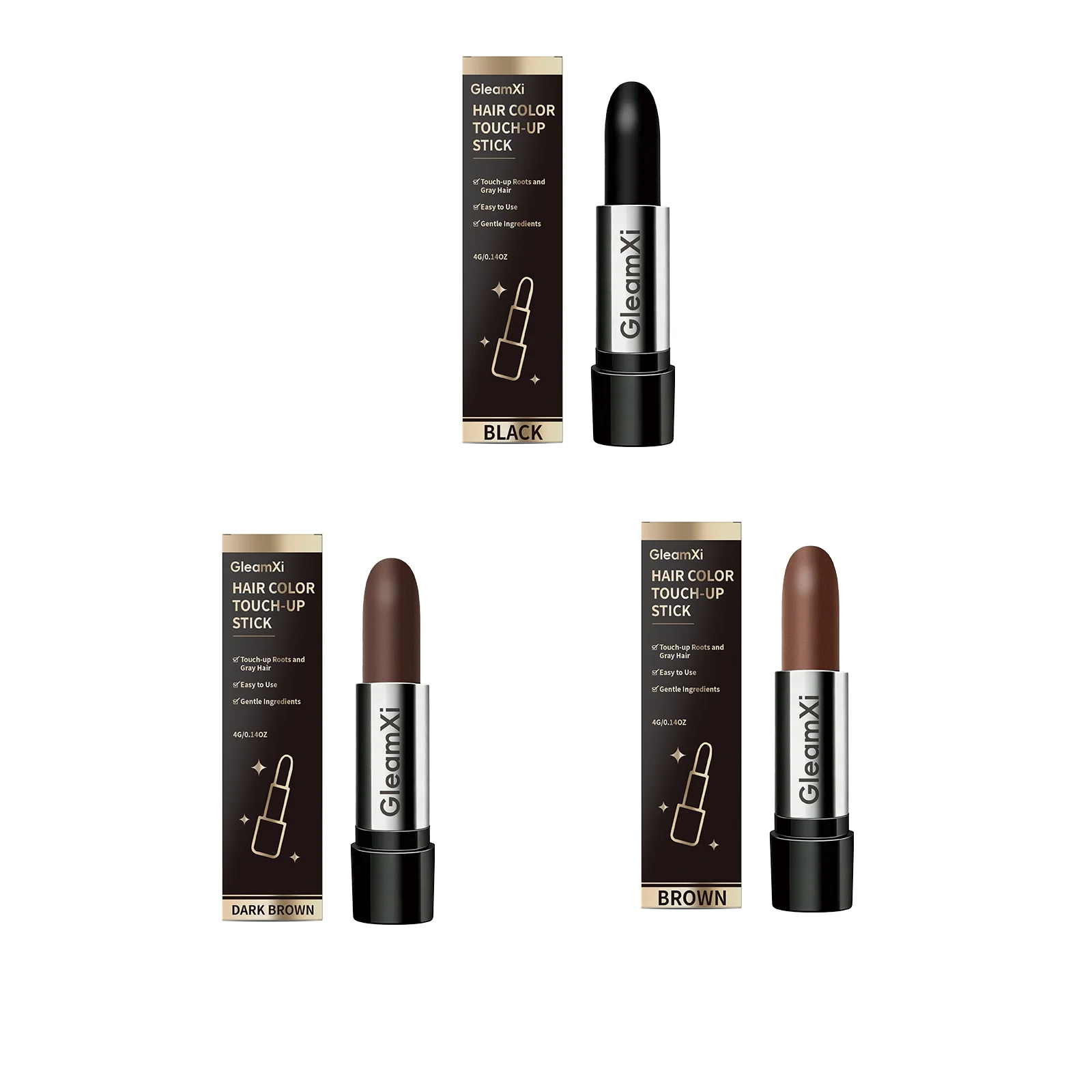 Hair Dye Pen Temporary Root Touch up Waterproof Sweatproof Hairline Repairing Covering Grey White Hairs Hairline Concealer Pen