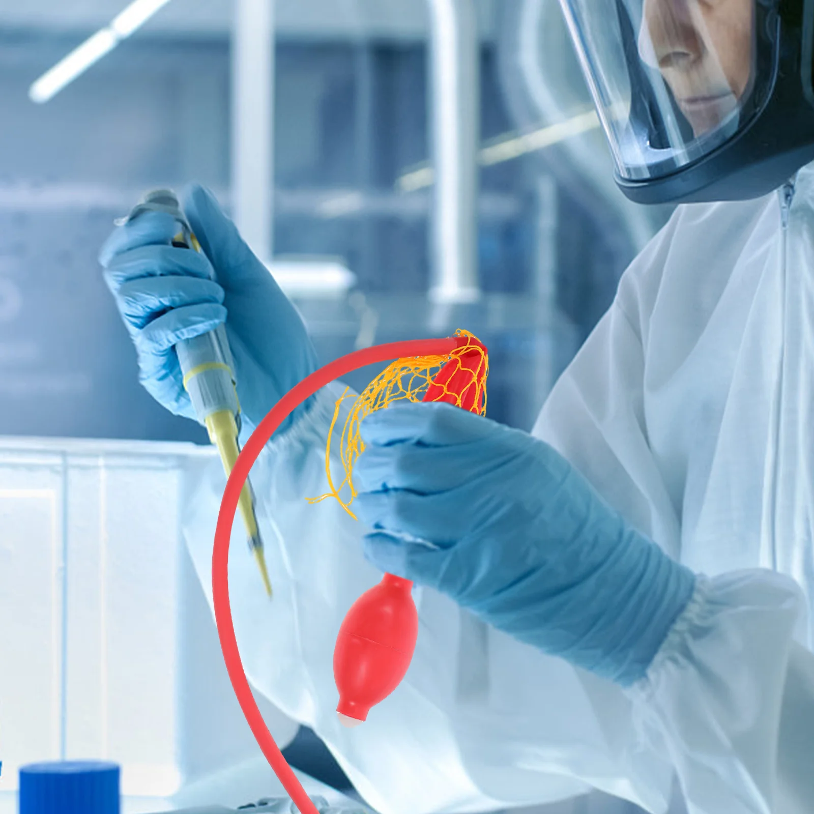 

Dual Air Valve Rubber Pressure Bulb Laboratory Squeeze Bulb For Medical Scientific Applications Red Inflation Pump Ball Durable