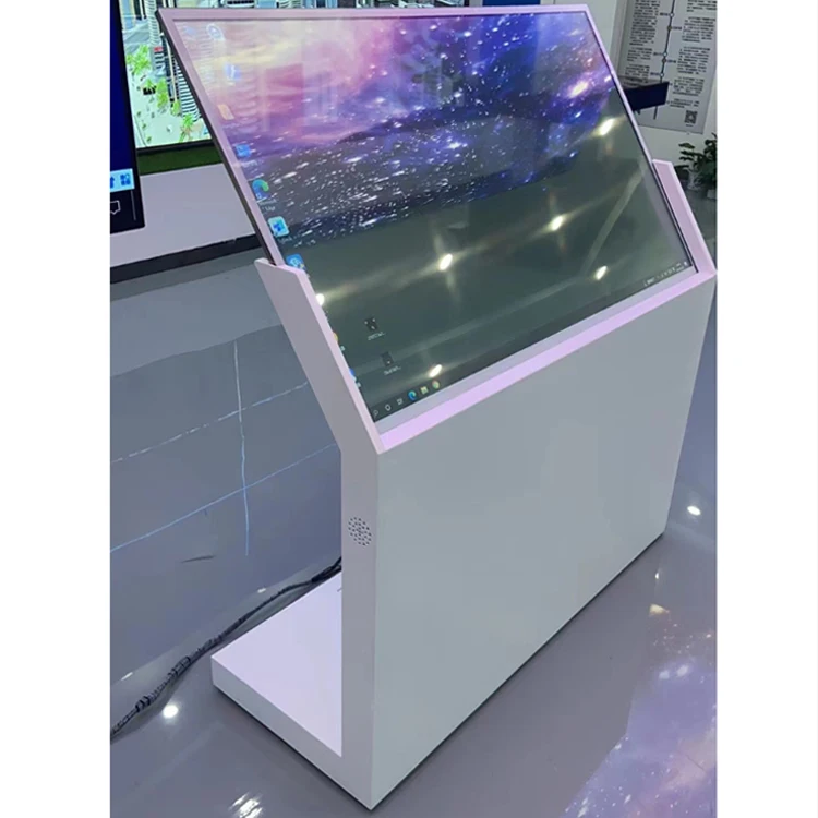 Screen Input Android Intelligent Advertising Display Customized Transparent  Display