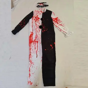 Halloween-Kostüme für Männer: Clown-Cosplay-Kostüm aus dem Film „Terrifier 2“ – Blutiger Overall, Horror-Outfit 10 best sales Halloween-Kostüm - №2