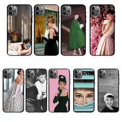 Audrey Hepburn Phone Case For iPhone 11 12 Mini 13 Pro XS Max X 8 7 6s Plus 5 SE XR Shell