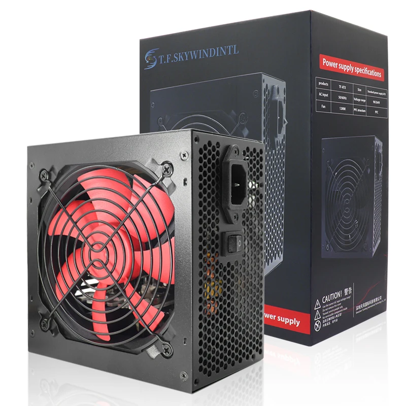 ATX 750W Gold PSU 750w Computer Gaming Power Supply Units for PC Dual CPU Voltage 160-240V 120mm Quiet Fan