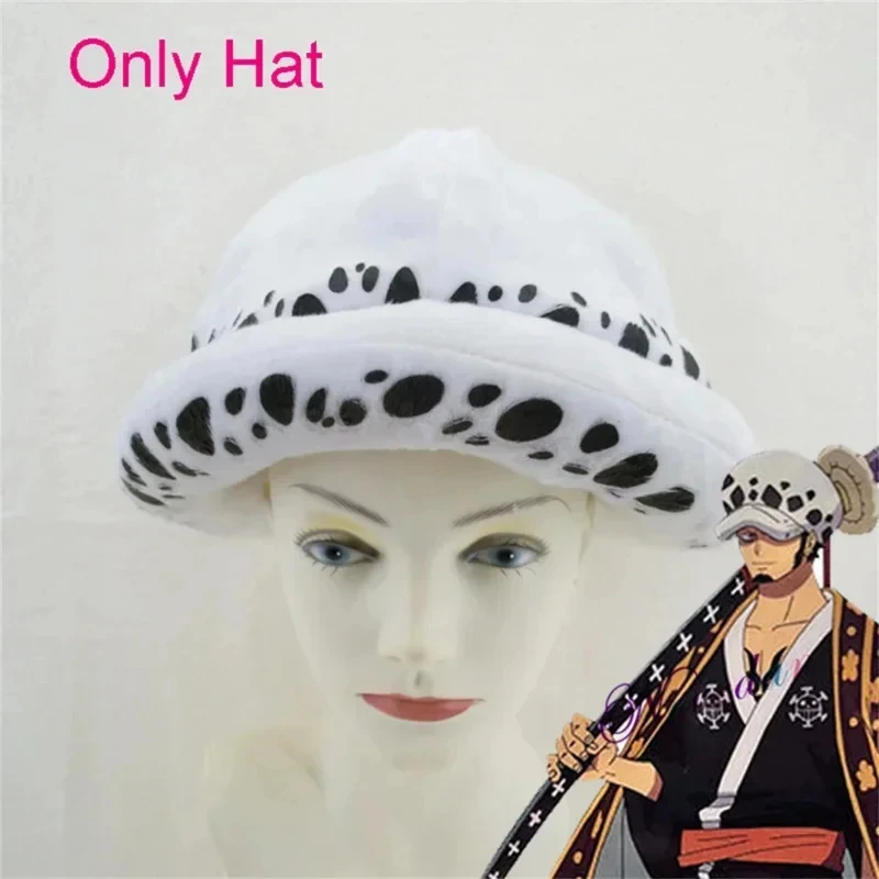 

3.a;6\m/Anime Wano Country Trafalgar D Water Law Kimono Bathrobe Hat Earrings Women Men Halloween Cosplay Costumeg;8'l/7,