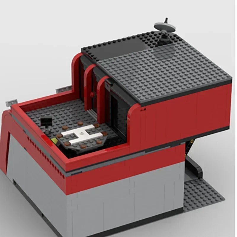 Seria Klocków Konstrukcyjnych Moc z Widokiem na Ulicę Miasta, Model Budynku Strażackiego, Technologiczne Klocki Modułowe DIY, Zabawka, Prezent na Święta