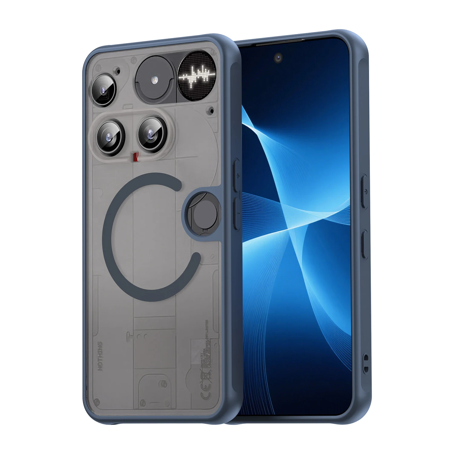 Für Nothing Phone3 Matte Case, kompatibel mit MagSafe, Fallschutz, schlanker Schutz, durchscheinende Abdeckung für Nothing Phone 3 – Detail 1