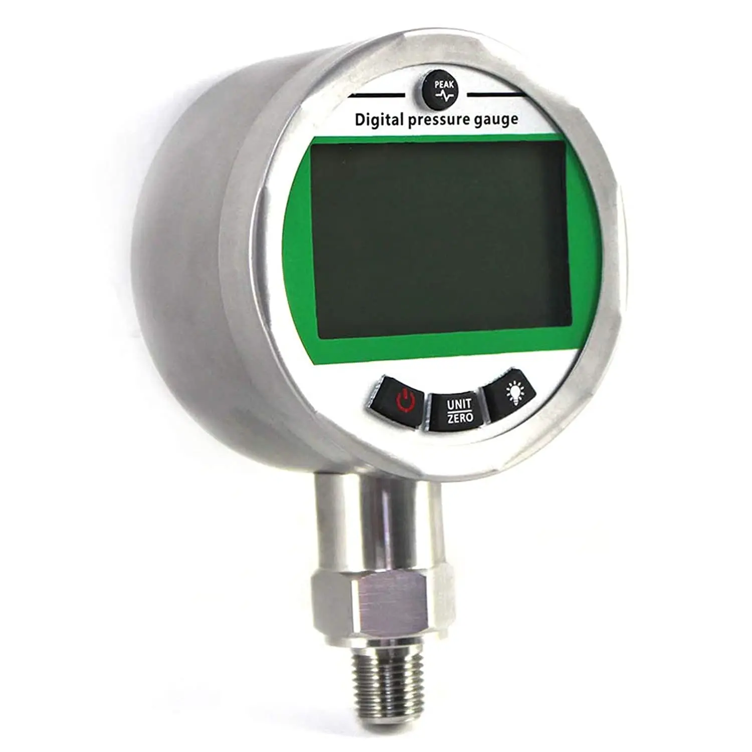 Digital Pressure Gauge -0.1-80MPA/14500PSI with G1/2 Interface 0.4% FS Accuracy Backlight Hydraulic Gas Water Pressure Gauge