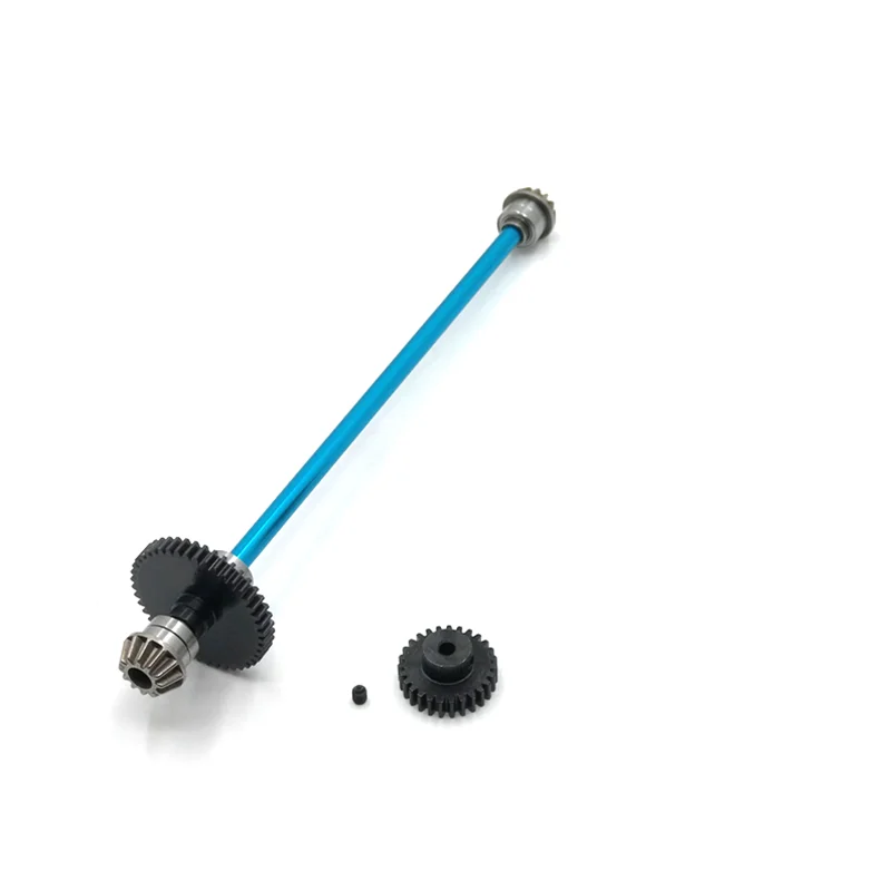 Metal Upgrade 27T Motor Gear Central Drive Shaft Assembly For WLtoys 1/14 144010 144001 144002 RC Car Parts