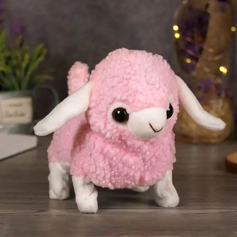 Symulacja Elektryczna Alpaka Dźwiękowa Z Dźwiękiem Biegania Śpiewająca Owca Kreskówka Kawaii Chodząca Interaktywna Alpaka Prezent Urodzinowy