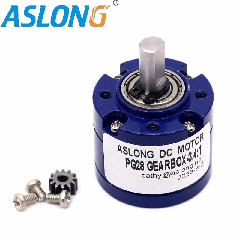 aslong DIA28mm High precision high torque planetary gearbox reducer make 12v 395 dc motor  24v brushed planetary reductor motor