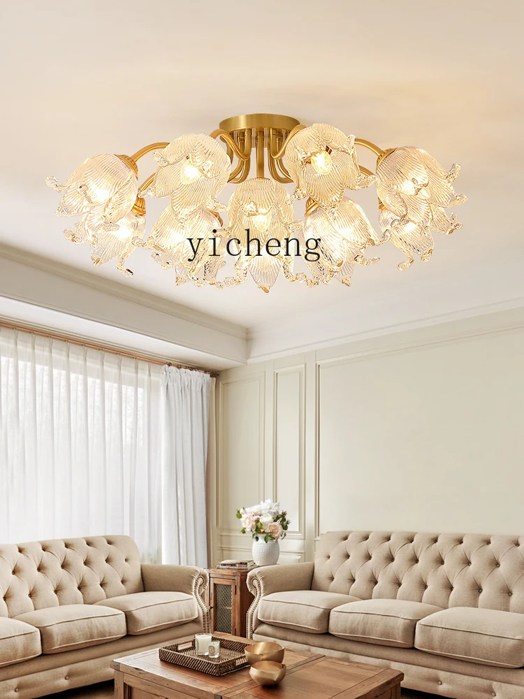 XL Light Luxury Ceiling Lamp Main Lamp Chandelier Atmospheric French Creative Master Bedroom Lamp