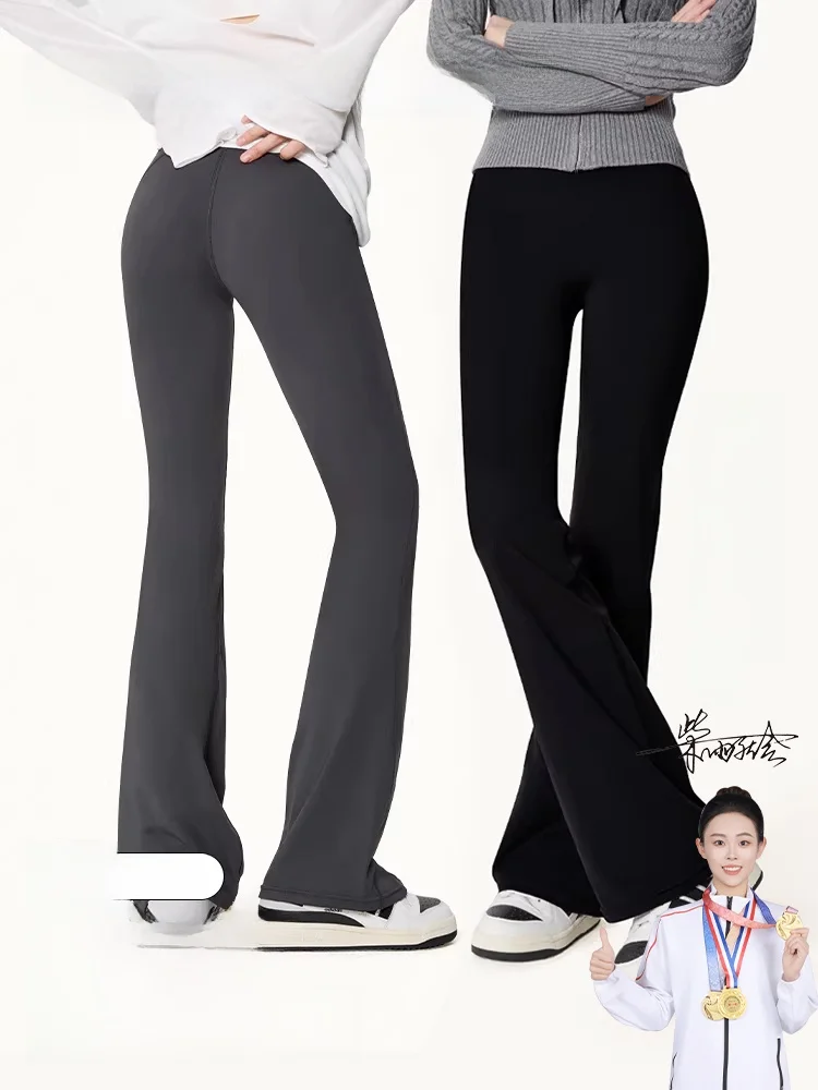 

Women's Yoga Pants Thin Flared Shark Pants Summer Outdoor Wear Tummy Control Butt Lifting Slimming Base Layer Pants