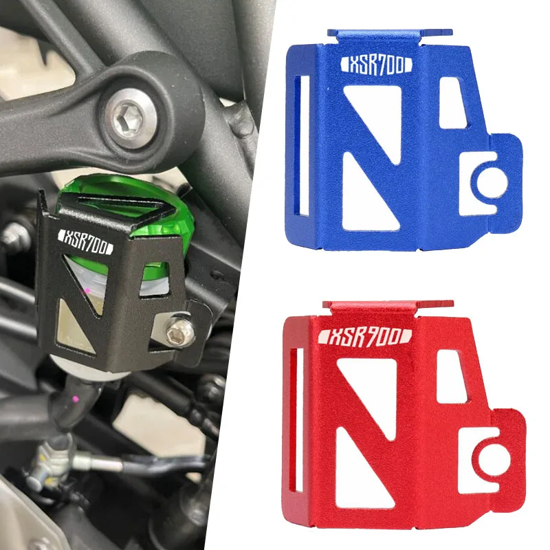 

Motorcycle Accessories Rear Brake Fluid Reservoir Cover Oil Cup Guard Protector For XSR700 XSR900 XSR 700 900 2016-2023