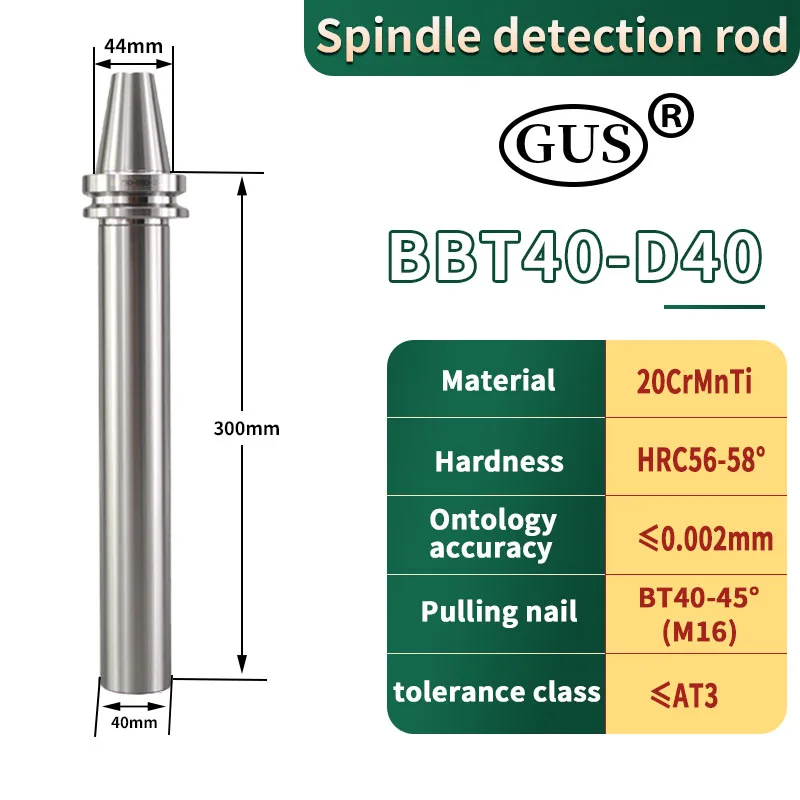 CNC Tool Holder Calibration Tools BT30 BT40 HSK63 High Precision≤0.002mm Detection Rod Machining Center 7:24 spindles Test Bar